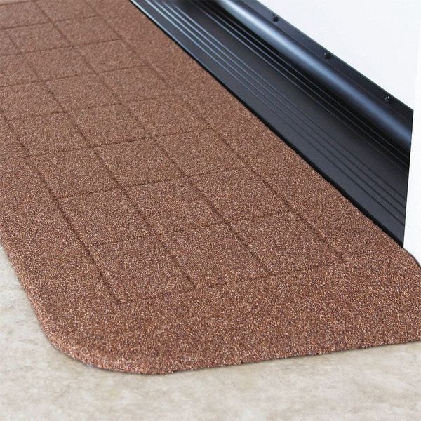 Safepath Products ADA Ramp, 1-1/8" H, 12-1/4" L, 42" W, Brn - BHR1110NB