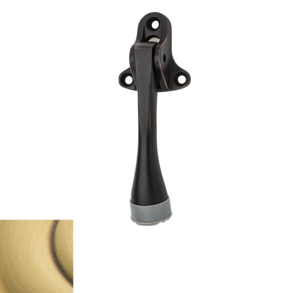 Baldwin Estate Satin Brass with Brown Door Stop - 4100.060