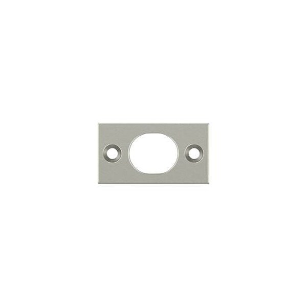 Deltana SP6FBU26D Strike Plate For 6 Flush Bolt Brushed Chrome, 10PK - SP6FBU26D-XCP10