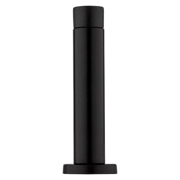 National Hardware National Hardware Cooper 1 in. W X 3 in. L Aluminum Matte Black Door Stop Mounts to door and wall - N830-529