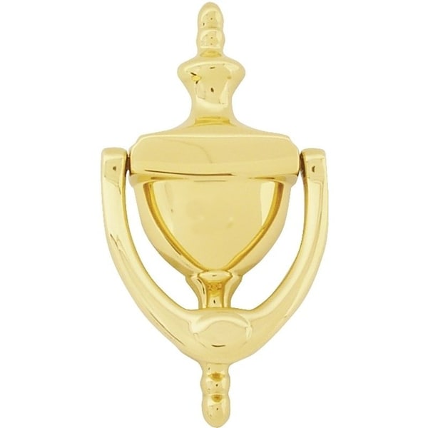 Schlage Door Knocker, Brass, Brass, 31516 in Mounting Hole - SC2-3125-605