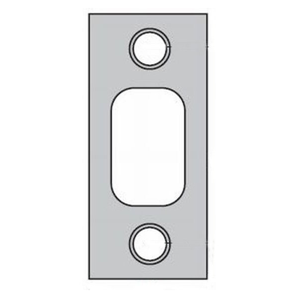 Kwikset Deadbolt Strike, Satin Nickel Blackened - 85072-15A