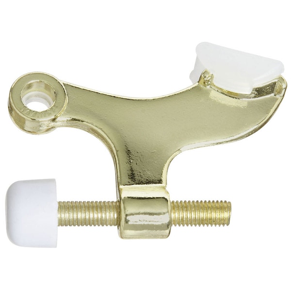 National Hardware National Hardware Zinc Brass Gold Hinge Pin Door Stop Mounts to door - N279-695