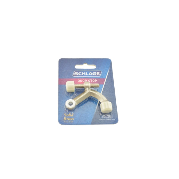Schlage Residential Solid Brass Carded Hinge Pin Door Stop Satin Nickel Finish - SC70B619