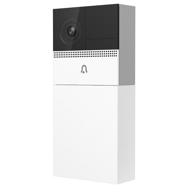 Feit Electric Feit Smart Home White Metal/Plastic Wireless Smart-Enabled Video Doorbell - CAMDOORWIFIBATG