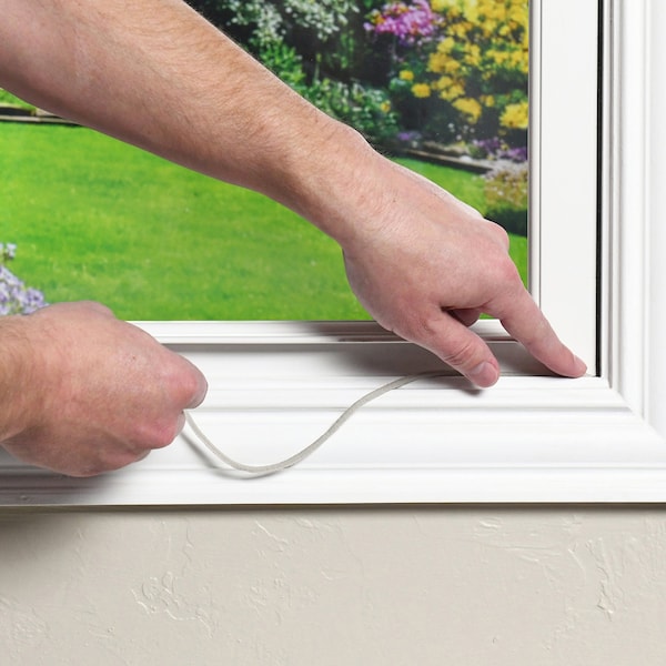 M-D Building Products 30 ft. Gray Replaceable Caulk Cord Weatherseal for Small Gaps & Cracks - 71522