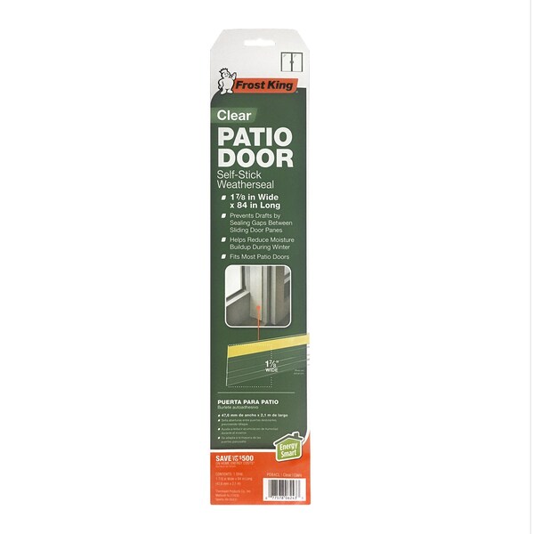 Frost King Frost King Clear Plastic Weather Seal For Patio Door 84 in. L X 1.88 in. - PD84CL