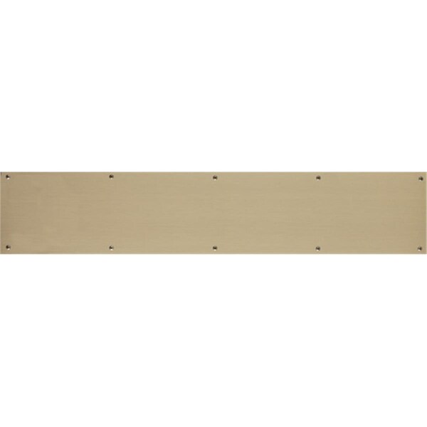 Brass Accents 8 in. x 28 in. Kick Plate Antique Brass Adhesive Mount - A09-P0828-609ADH