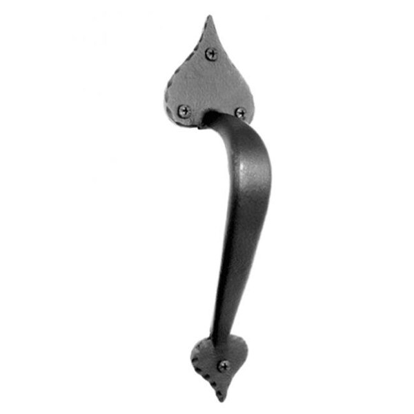 Acorn Mfg Acorn RPDBP Cast Iron Heart Door Pull - Black - RPDBP