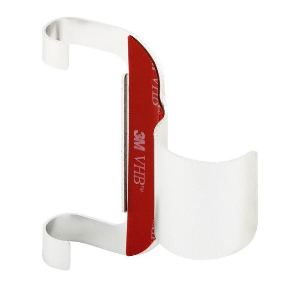 Prime-Line High Security Door Lock Finger Pull w/ Adhesive, Aluminum Construction, Brushed Chrome - MP113258