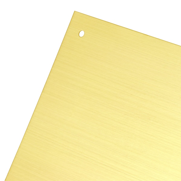 Prime-Line 8 x 34 in. Brass, Polished, Door Kick Plate (Single Pack) - J 4617