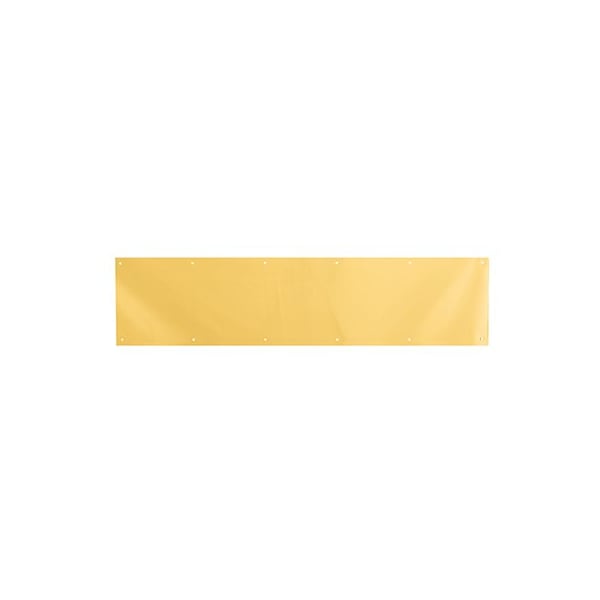 Prime-Line 8 x 34 in. Brass, Polished, Door Kick Plate (Single Pack) - J 4617