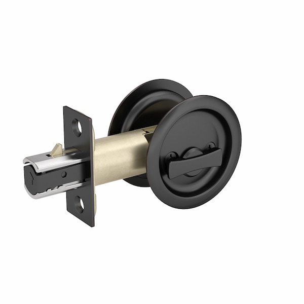 Richelieu 2 716inch 62 mm Round Pocket Door Privacy Pull, OilRubbed Bronze - 17RORB42