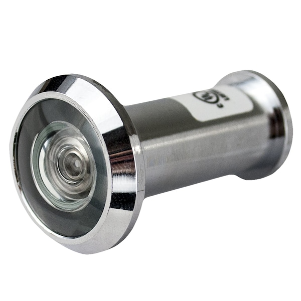 Global Door Controls Solid Brass Door Viewer 200 Degree - Polished Chrome Finish - GH-UL3315-US26
