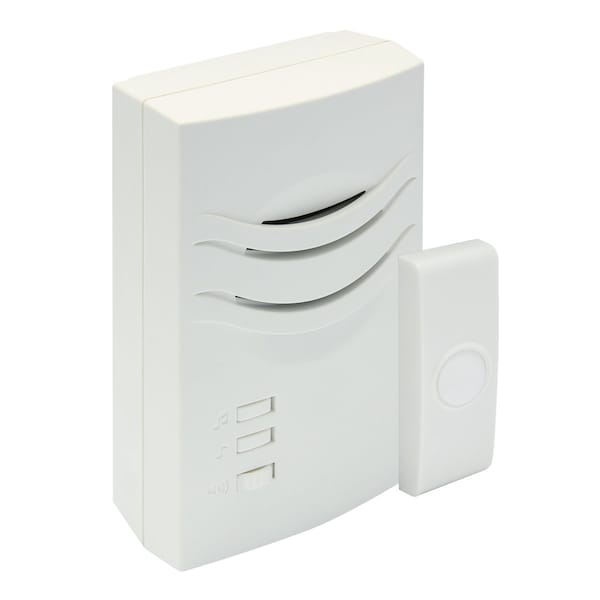 Iq America WD1150 Wireless Plugin Contemporary Door Chime Door Bell 2 Buttons 2 Melody - WD1150