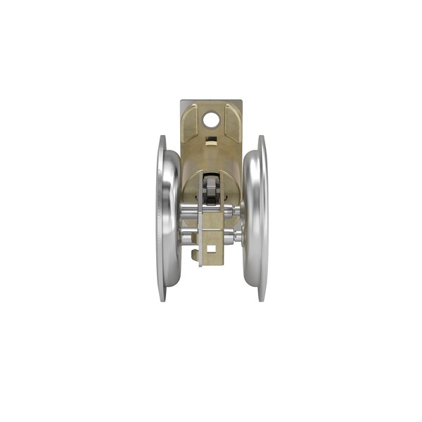 Richelieu 2 716inch 62 mm Round Pocket Door Passage Pull, Brushed Chrome - 17RBC10