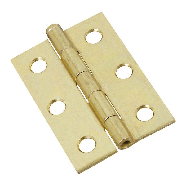 National Hardware National Hardware 2-1/2 in. L Brass Narrow Hinge 2 pk - N141-960