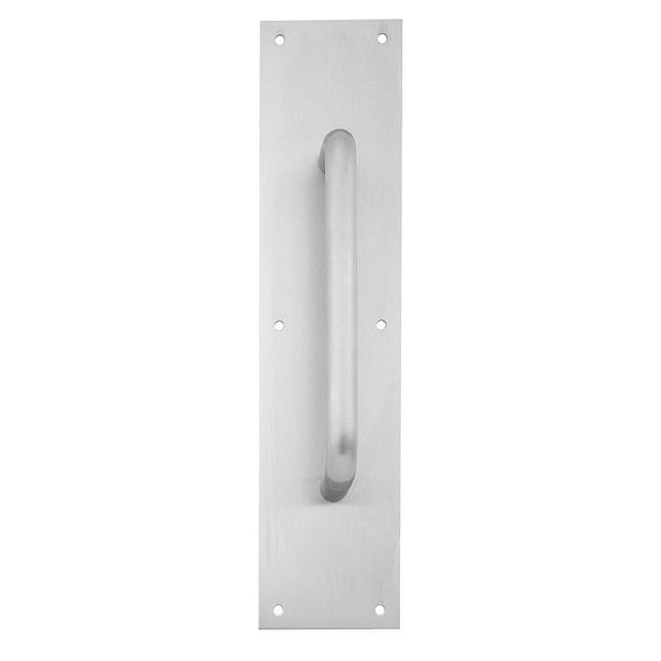 Ives Door Pull Plate, Stainless Steel, 15"L x 3.5"W, 1.5" Proj. - 8302-8 US32D 3.5X15