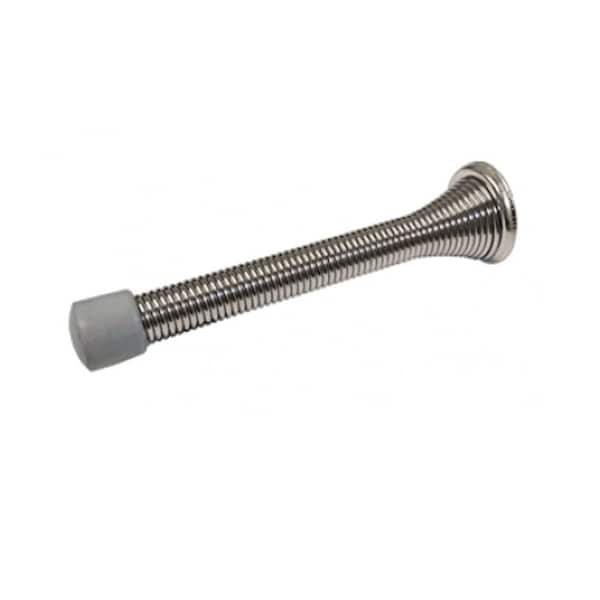 Cal-Royal 3-1/8 Heavy Duty Flexible Door Stop Screw and Metal Base, US15 Satin Nickel - HDFS3-15