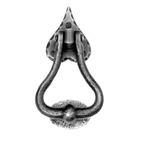 Acorn Mfg 7-1/4 Heart Door Knocker - Black Iron - RMXBG