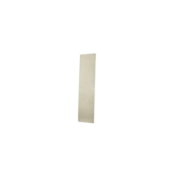 Trimco Four Beveled Edges Push Plate Round Corners Satin SS 4"x16" - 1809-4RC.630