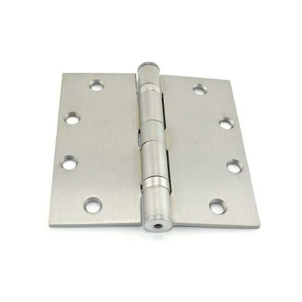 Best Hinges 5inx5in Steel Full Mortise Ball Bearing Standard Weight Square Corner Hinge # 068624 Satin Chrome - FBB179526D