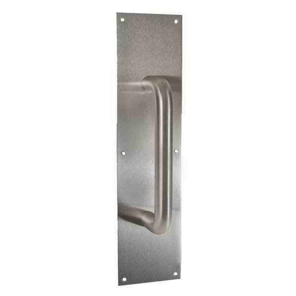 Trimco Pull Plate, Round Grip, Aluminum, 3 x12 In - 1018-2B.710CU