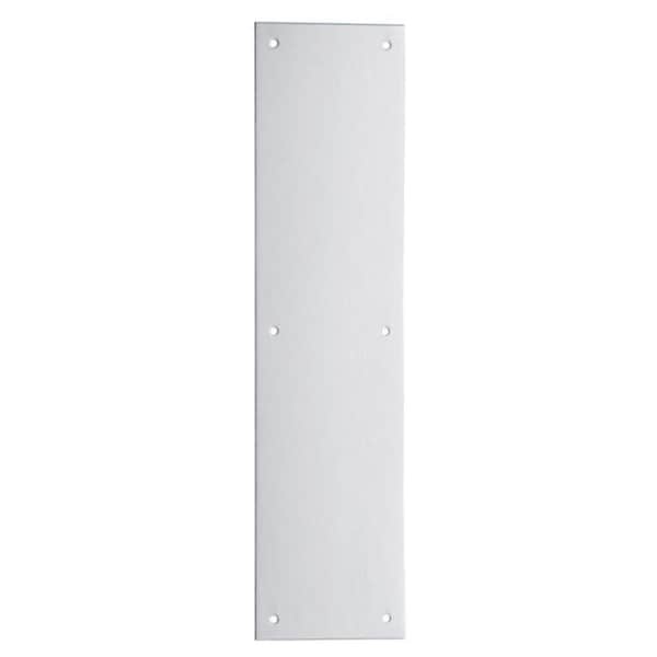 Propation 4 x 16 in. Square Corner Push Plate, Aluminum - PR1628023