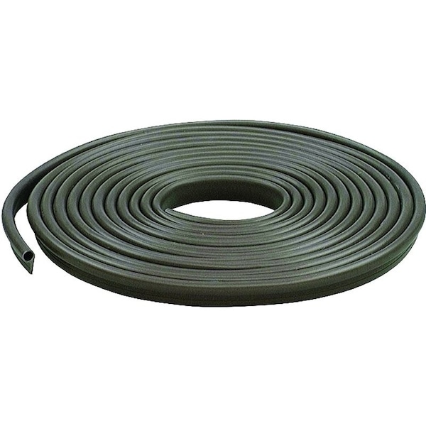 M-D Building Products Gasket Weatherstrip, 12 in W, 17 ft L, Vinyl, Brown - 78196