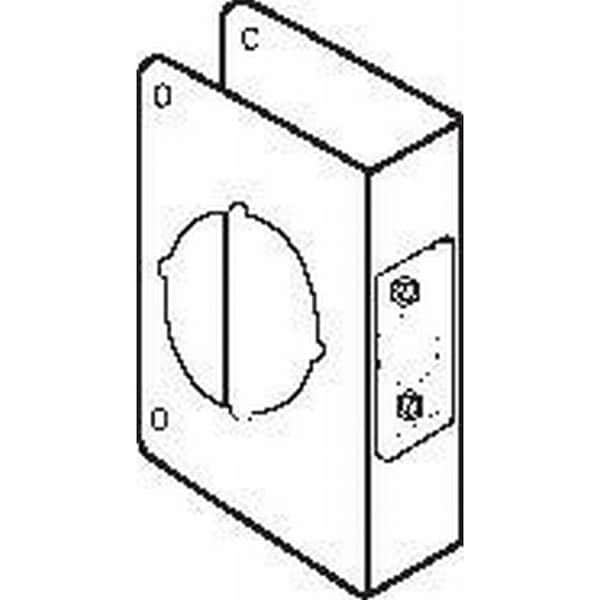 Don-Jo Classic Wrap Around for Cylindrical Door Lock with 2-1/8" Hole with 2-3/4" Backset and 1-3/4" Door - CW8110B