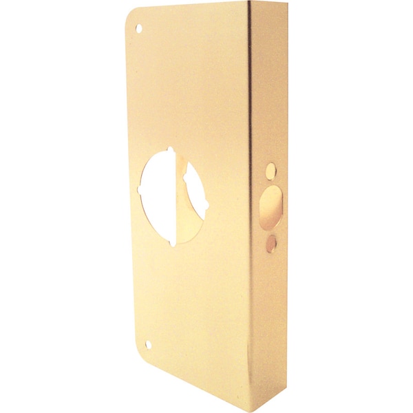 Prime-Line Prime-Line 9 in. H X 4.31 in. L Brass-Plated Brass Lock and Door Reinforcer - U 9550