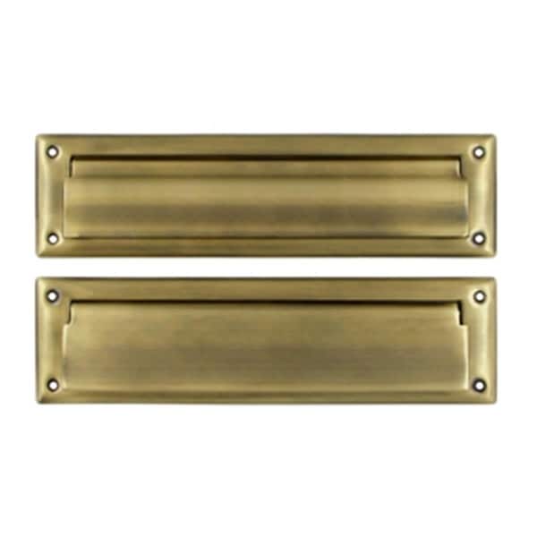 Patioplus 13.12 in. Mail Slot with Interior Flap, Antique - PA2667164