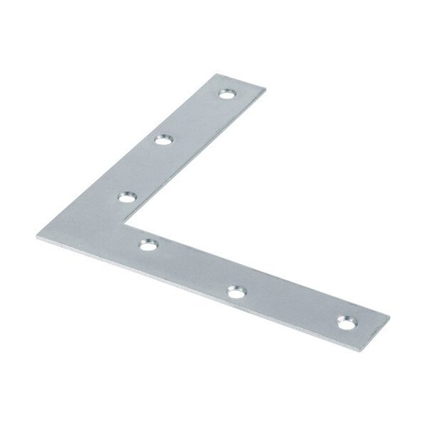 Hillman 6 x 1 in Zinc Plated Flat Corner Iron 5PK - 851104