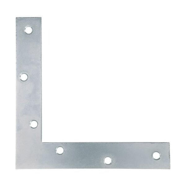 Hillman 6 x 1 in Zinc Plated Flat Corner Iron 5PK - 851104