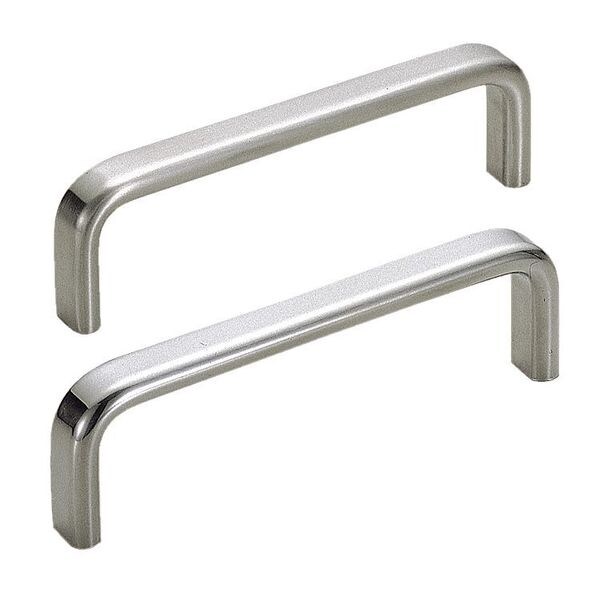 Lamp Pull Handle, Polished, 3-15/16 In. H, Polished, Threaded Holes - ECH-100/M