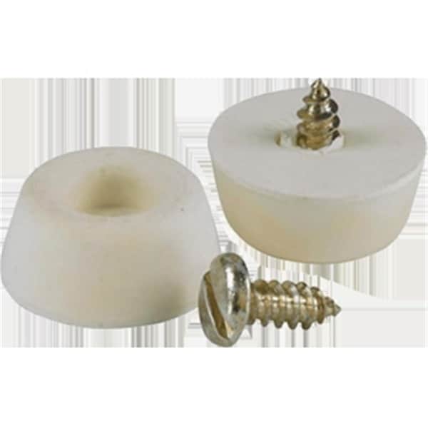 Fast Fans 9568 0.19 in. White Door Stop, 6PK - FA3567796
