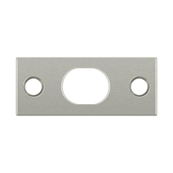 Deltana SP12EFB15 Strike Plate For 12 Extension Flush Bolt Brushed Nickel, 10PK - SP12EFB15-XCP10