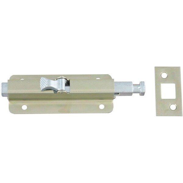 National Hardware National Hardware 6 in. L Zinc-Plated Silver Steel Door Foot Bolt - N151-027