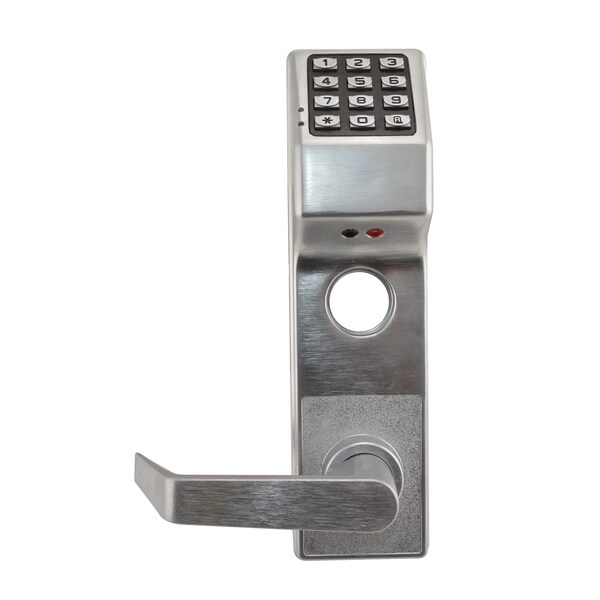 Alarm Lock Reversible Classroom Digital Mortise Lock with Straight Lever Satin Chrome Finish - DL3500CR26D