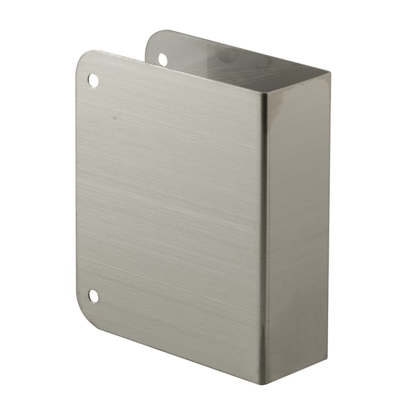 Prime-Line Deadlock Blank Door Guard, 1-3/4 in. x 4-1/2 in., Stainless Steel - MP9492