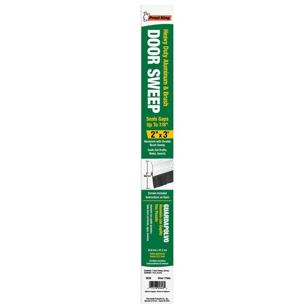 Frost King Frost King 0.2 in. H X 2 in. W X 36 in. L Aluminum Door Sweep Silver - SB36