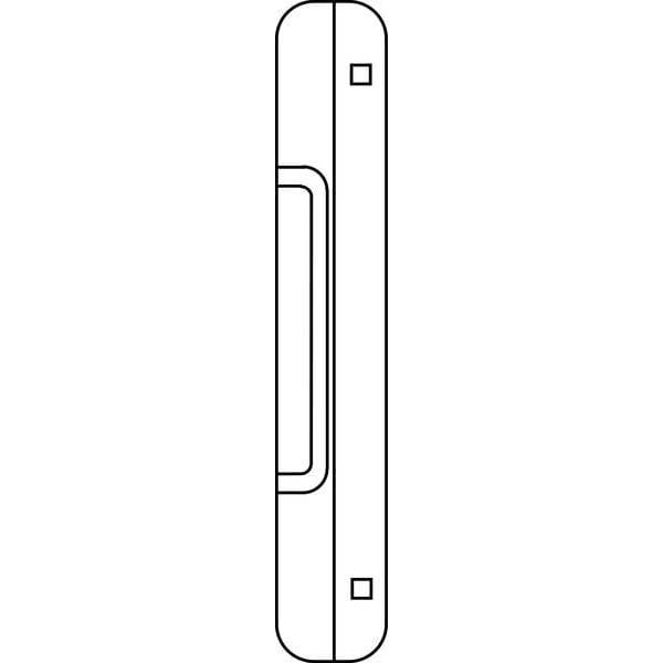 Rockwood Door Latch Guard, Stainless Steel, 10"L x 1-11/16"W - 321.32D