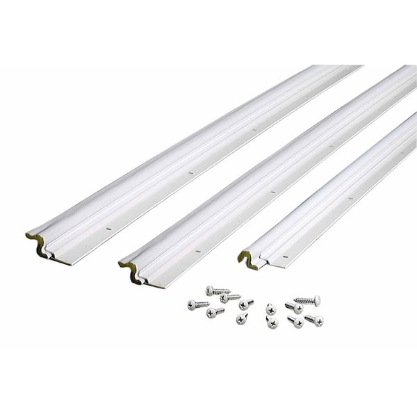 Tower Sealants M-D Building Products White Aluminum/Vinyl Top & Sides Door Seal For Door Jambs 84 in. L X 0.63 in. - 91850
