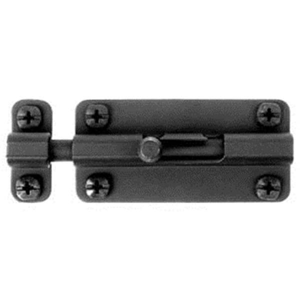 Acorn Mfg Acorn ALFBP 4" Slide Barrel Bolt - Black Iron - ALFBP