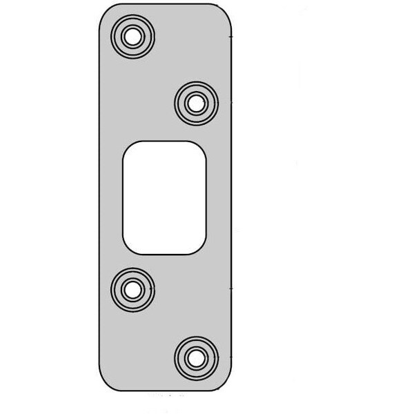 Kwikset Deadbolt Strike, Satin Nickel - 83223-15