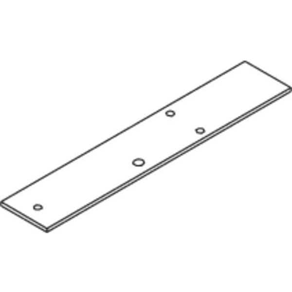 Lcn Cover Plate, Silver, Aluminum, 2 in. L - 4040SE-59A AL