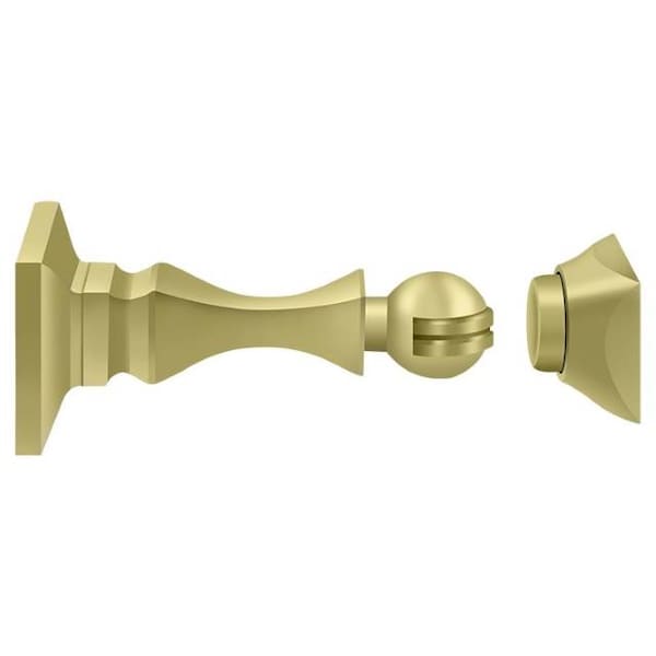 Deltana Magnetic Door Holder 3-1/2" Bright Brass - MDH35U3