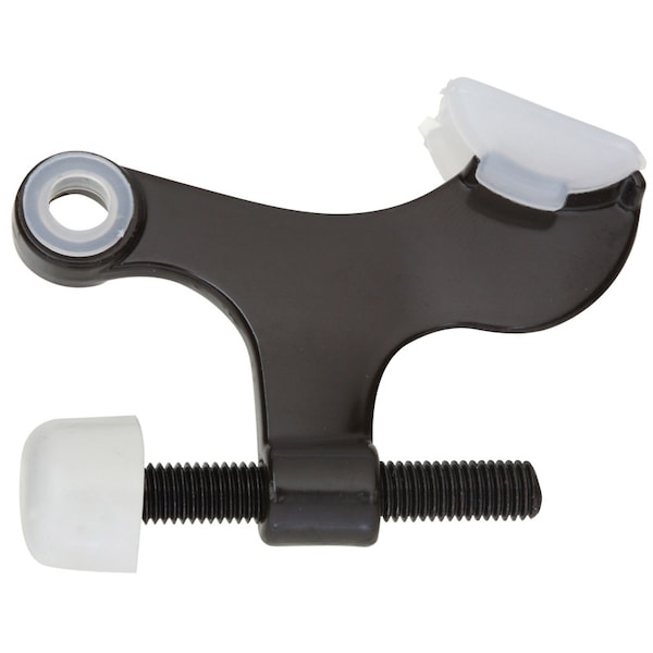National Hardware National Hardware Steel Oil Rubbed Bronze Black/White Hinge Pin Door Stop Mounts to door hinge - N331-116