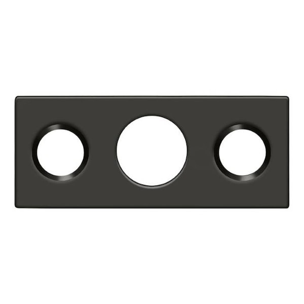 Deltana Strike Plate For 7" Flush Bolt Oil Rubbed Bronze - SP7FBR10B