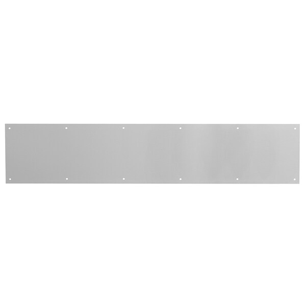 Prime-Line Door Kickplate, 6 in. x 34 in., Satin Nickel Aluminum Single Pack - MP4837